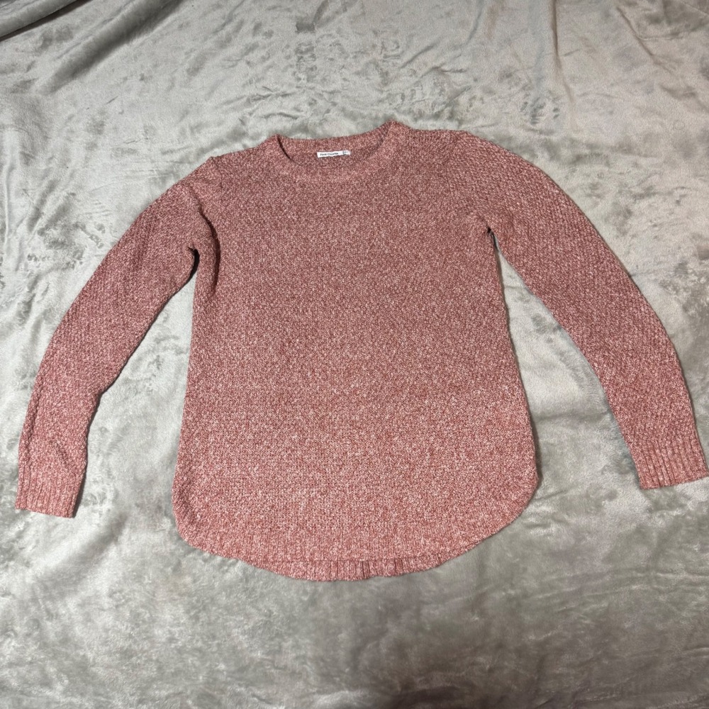 Pink Clover Dusty Rose Space Dye Knit Sweater